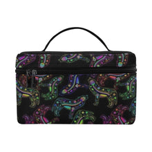 Load image into Gallery viewer, Floral Wolf Cosmetic Bag/Large (Model 1658) Cosmetic Bag e-joyer 
