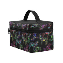 Load image into Gallery viewer, Floral Wolf Cosmetic Bag/Large (Model 1658) Cosmetic Bag e-joyer 
