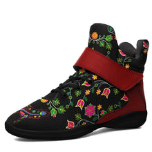 Load image into Gallery viewer, Floral Wolf Ipottaa Basketball / Sport High Top Shoes - Black Sole 49 Dzine US Men 7 / EUR 40 Black Sole with Dark Red Strap 
