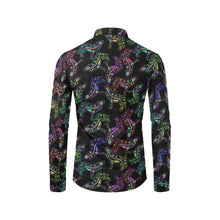 Load image into Gallery viewer, Floral Wolf Men&#39;s All Over Print Casual Dress Shirt (Model T61) Men&#39;s Dress Shirt (T61) e-joyer 
