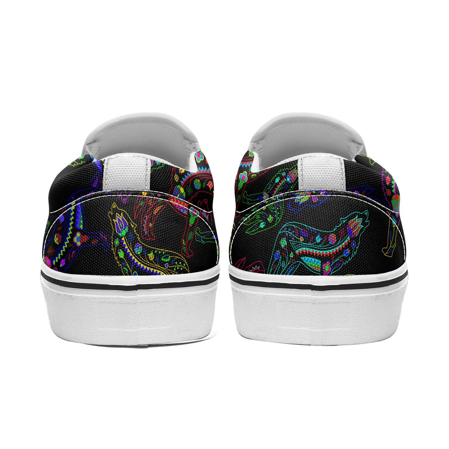 Floral Wolf Otoyimm Canvas Slip On Shoes otoyimm Herman 