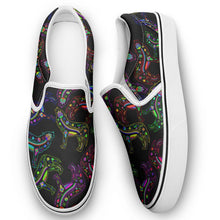 Load image into Gallery viewer, Floral Wolf Otoyimm Canvas Slip On Shoes otoyimm Herman 
