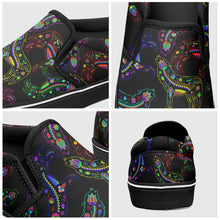 Load image into Gallery viewer, Floral Wolf Otoyimm Canvas Slip On Shoes otoyimm Herman 
