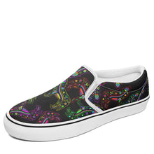 Load image into Gallery viewer, Floral Wolf Otoyimm Canvas Slip On Shoes otoyimm Herman US Youth 1 / EUR 32 White Sole 
