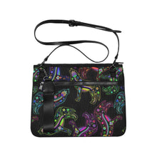 Load image into Gallery viewer, Floral Wolf Slim Clutch Bag (Model 1668) Slim Clutch Bags (1668) e-joyer 
