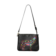 Load image into Gallery viewer, Floral Wolf Small Shoulder Bag (Model 1710) Small Shoulder Bag (1710) e-joyer 
