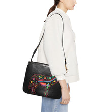 Load image into Gallery viewer, Floral Wolf Small Shoulder Bag (Model 1710) Small Shoulder Bag (1710) e-joyer 
