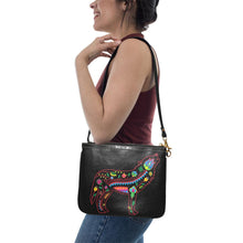 Load image into Gallery viewer, Floral Wolf Small Shoulder Bag (Model 1710) Small Shoulder Bag (1710) e-joyer 
