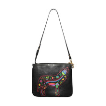 Load image into Gallery viewer, Floral Wolf Small Shoulder Bag (Model 1710) Small Shoulder Bag (1710) e-joyer 
