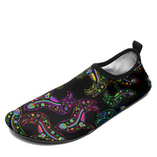 Load image into Gallery viewer, Floral Wolf Sockamoccs Slip On Shoes Herman 
