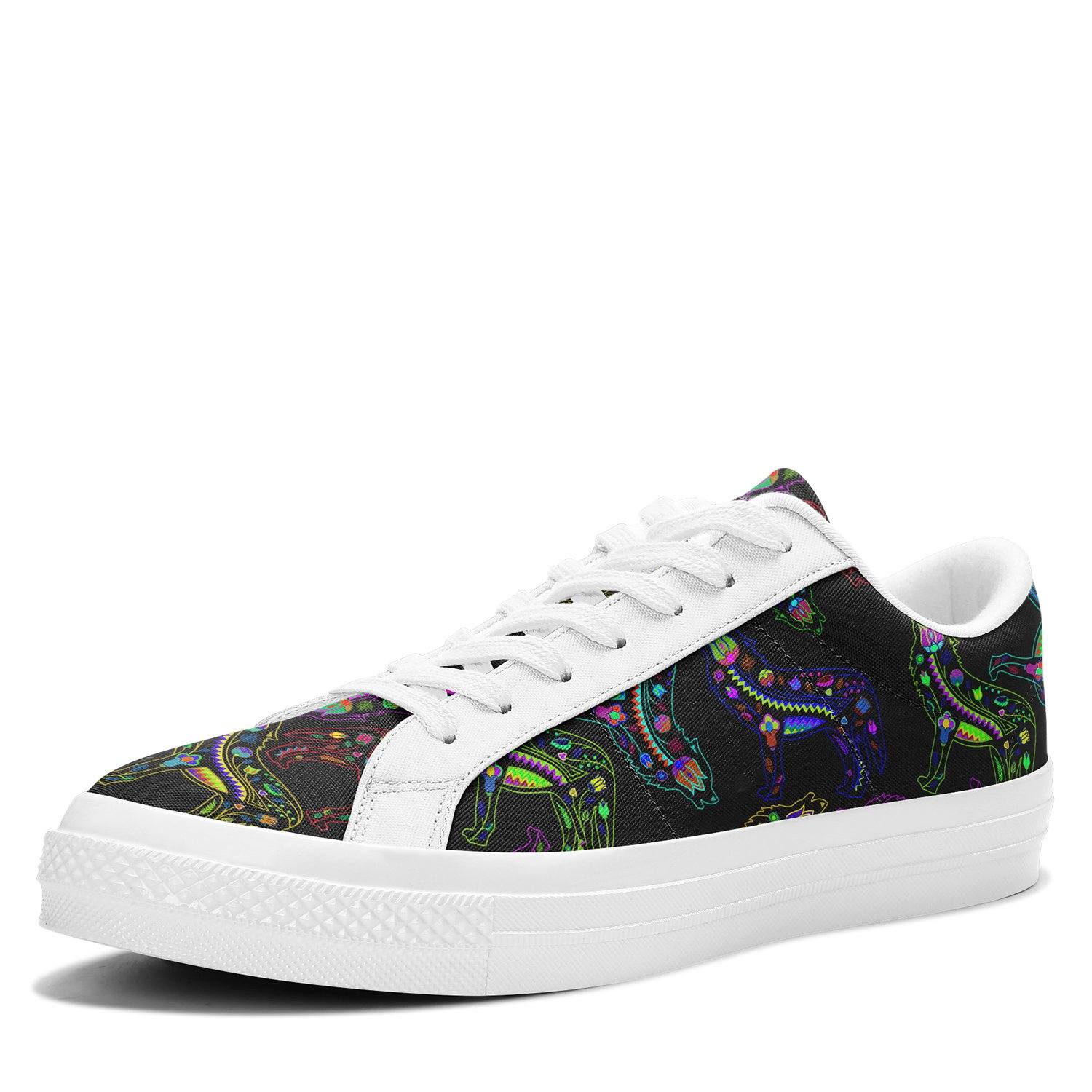 Floral Wolves Aapisi Low Top Canvas Shoes White Sole aapisi Herman 