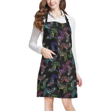 Load image into Gallery viewer, Floral Wolves All Over Print Apron All Over Print Apron e-joyer 
