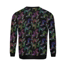 Load image into Gallery viewer, Floral Wolves All Over Print Crewneck Sweatshirt for Men (Model H18) shirt e-joyer 
