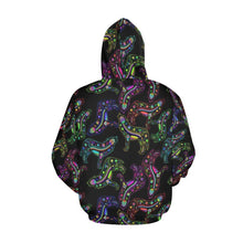 Load image into Gallery viewer, Floral Wolves All Over Print Hoodie for Men (USA Size) (Model H13) All Over Print Hoodie for Men (H13) e-joyer 
