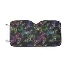 Load image into Gallery viewer, Floral Wolves Car Sun Shade 55&quot;x30&quot; Car Sun Shade e-joyer 
