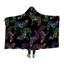 Load image into Gallery viewer, Floral Wolves Hooded Blanket blanket 49 Dzine 
