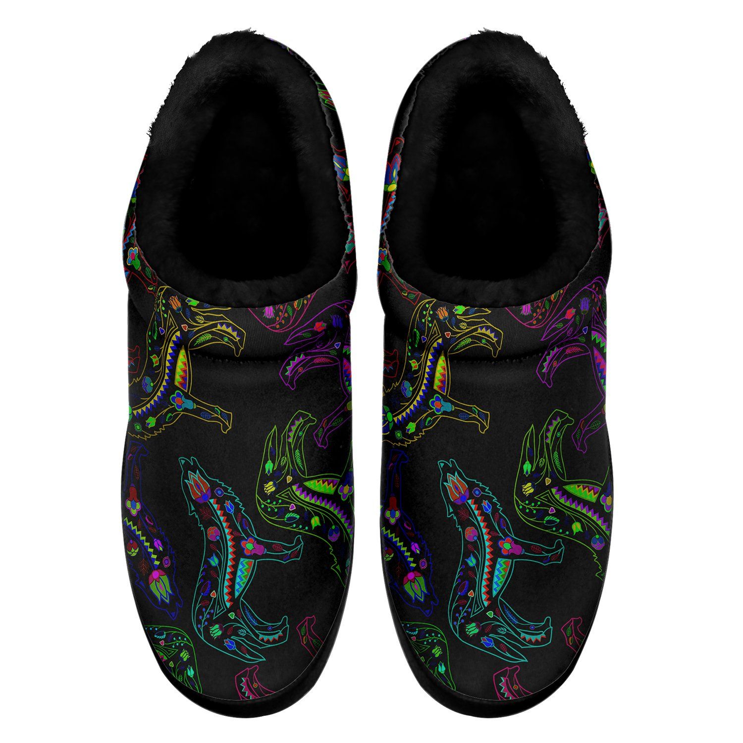 Floral Wolves Ikinnii Indoor Slipper 49 Dzine 