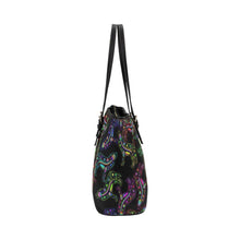 Load image into Gallery viewer, Floral Wolves Leather Tote Bag/Large (Model 1640) bag e-joyer 
