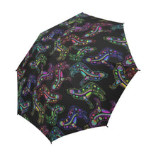 Load image into Gallery viewer, Floral Wolves Semi-Automatic Foldable Umbrella (Model U05) Semi-Automatic Foldable Umbrella e-joyer 
