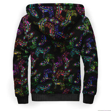 Load image into Gallery viewer, Floral Wolves Sherpa Hoodie hoodie Herman 
