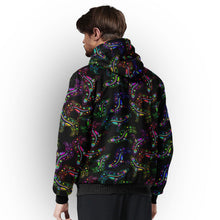 Load image into Gallery viewer, Floral Wolves Sherpa Hoodie hoodie Herman 
