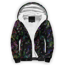 Load image into Gallery viewer, Floral Wolves Sherpa Hoodie hoodie Herman 
