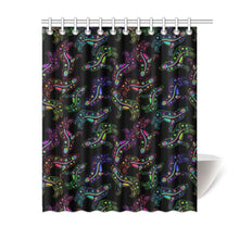 Load image into Gallery viewer, Floral Wolves Shower Curtain 60&quot;x72&quot; Shower Curtain 60&quot;x72&quot; e-joyer 
