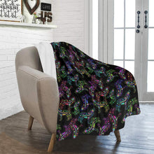 Load image into Gallery viewer, Floral Wolves Ultra-Soft Micro Fleece Blanket 40&quot;x50&quot; Ultra-Soft Blanket 40&#39;&#39;x50&#39;&#39; e-joyer 
