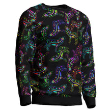 Load image into Gallery viewer, Floral Wolves Unisex Crewneck Long Sleeve Top 49 Dzine 
