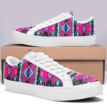 Load image into Gallery viewer, Force of Nature Sunset Storm Aapisi Low Top Canvas Shoes White Sole 49 Dzine 
