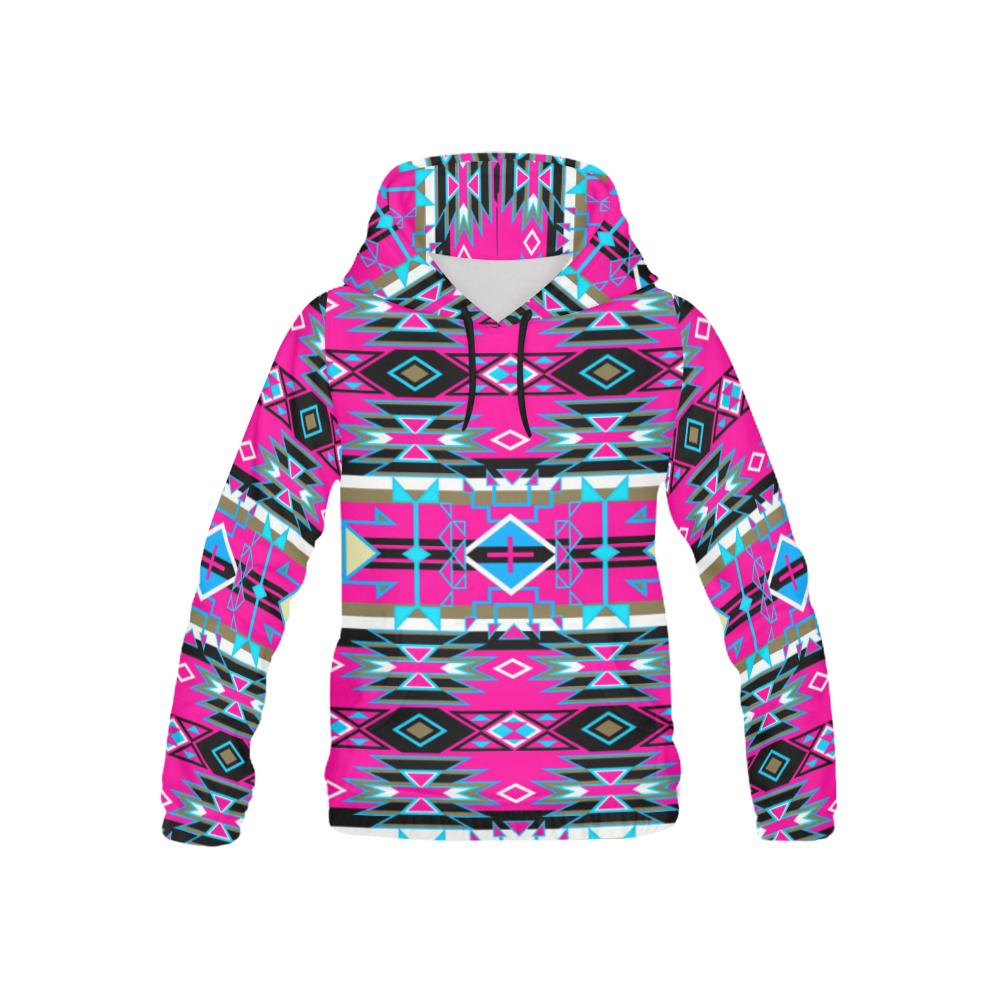 Force of Nature Sunset Storm All Over Print Hoodie for Kid (USA Size) (Model H13) All Over Print Hoodie for Kid (H13) e-joyer 