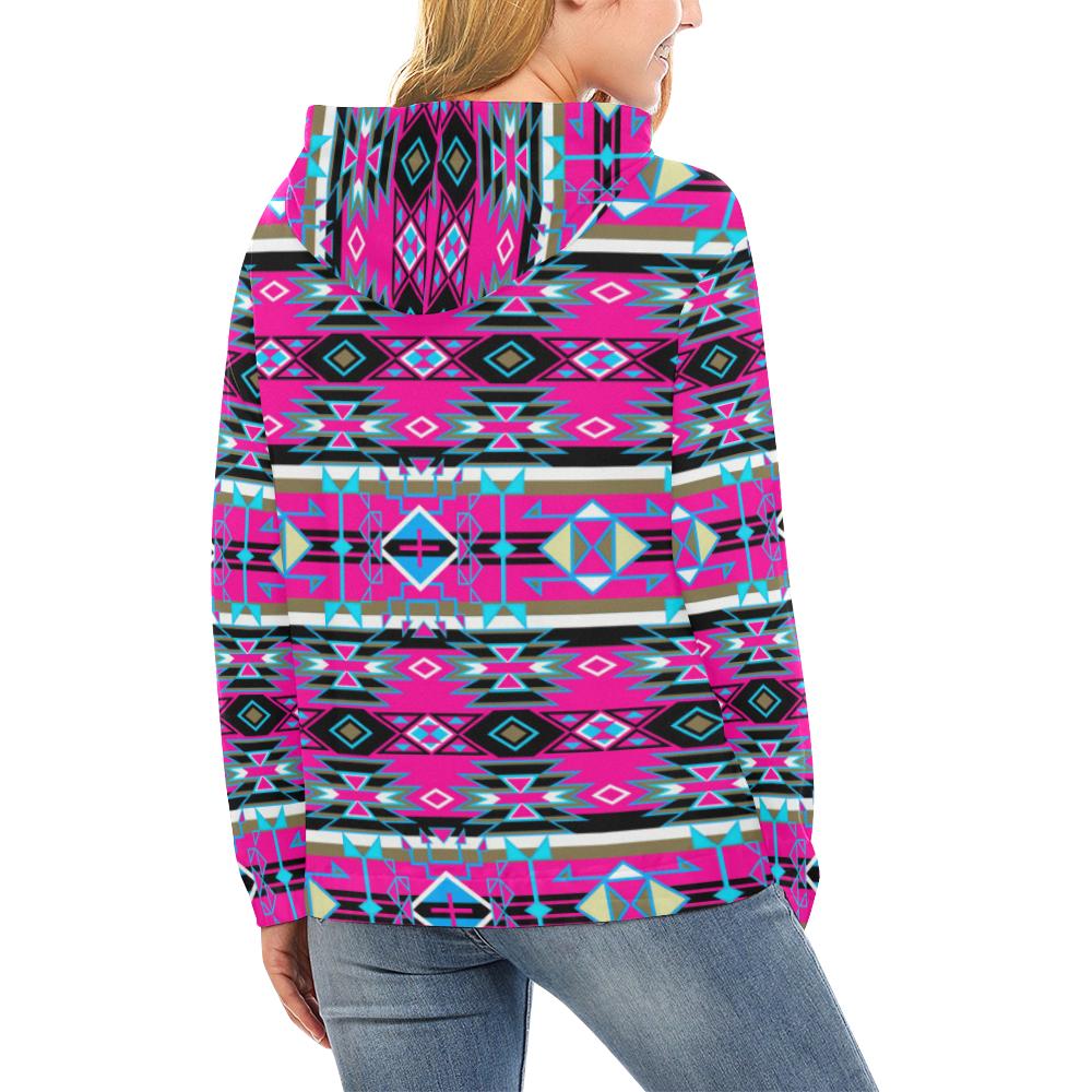 Force of Nature Sunset Storm All Over Print Hoodie for Women (USA Size) (Model H13) All Over Print Hoodie for Women (H13) e-joyer 