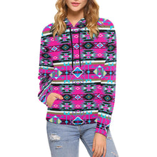 Load image into Gallery viewer, Force of Nature Sunset Storm All Over Print Hoodie for Women (USA Size) (Model H13) All Over Print Hoodie for Women (H13) e-joyer 
