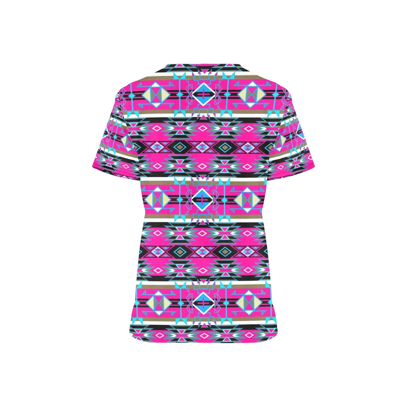 Force of Nature Sunset Storm All Over Print Scrub Top Scrub Top e-joyer 