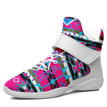 Load image into Gallery viewer, Force of Nature Sunset Storm Ipottaa Basketball / Sport High Top Shoes 49 Dzine US Women 4.5 / US Youth 3.5 / EUR 35 White Sole with White Strap 
