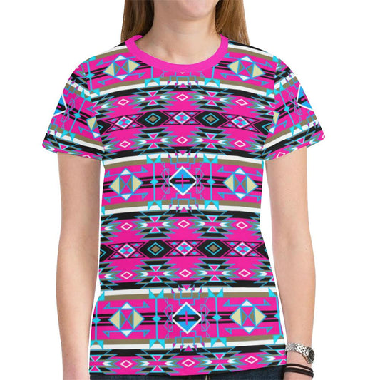 Force of Nature Sunset Storm New All Over Print T-shirt for Women (Model T45) New All Over Print T-shirt for Women (T45) e-joyer 