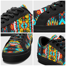 Load image into Gallery viewer, Force of Nature Twister Aapisi Low Top Canvas Shoes Black Sole 49 Dzine 
