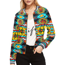 Load image into Gallery viewer, Force of Nature Twister All Over Print Bomber Jacket for Women (Model H21) All Over Print Bomber Jacket for Women (H21) e-joyer 
