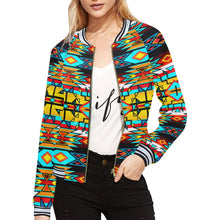 Load image into Gallery viewer, Force of Nature Twister All Over Print Bomber Jacket for Women (Model H21) All Over Print Bomber Jacket for Women (H21) e-joyer 
