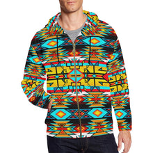 Load image into Gallery viewer, Force of Nature Twister All Over Print Full Zip Hoodie for Men (Model H14) All Over Print Full Zip Hoodie for Men (H14) e-joyer 
