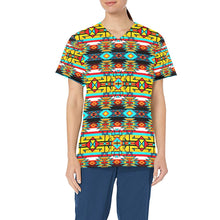 Load image into Gallery viewer, Force of Nature Twister All Over Print Scrub Top Scrub Top e-joyer 
