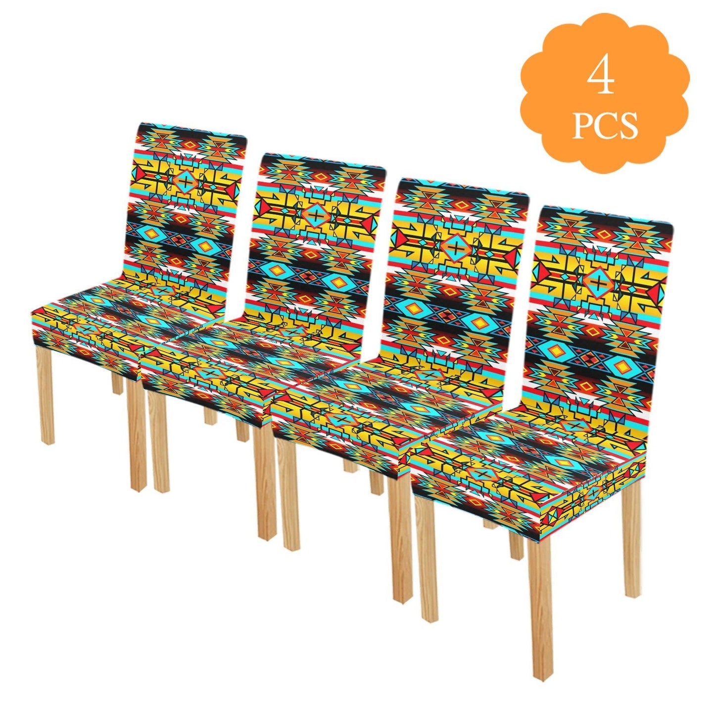 Force of Nature Twister Chair Cover (Pack of 4) Chair Cover (Pack of 4) e-joyer 