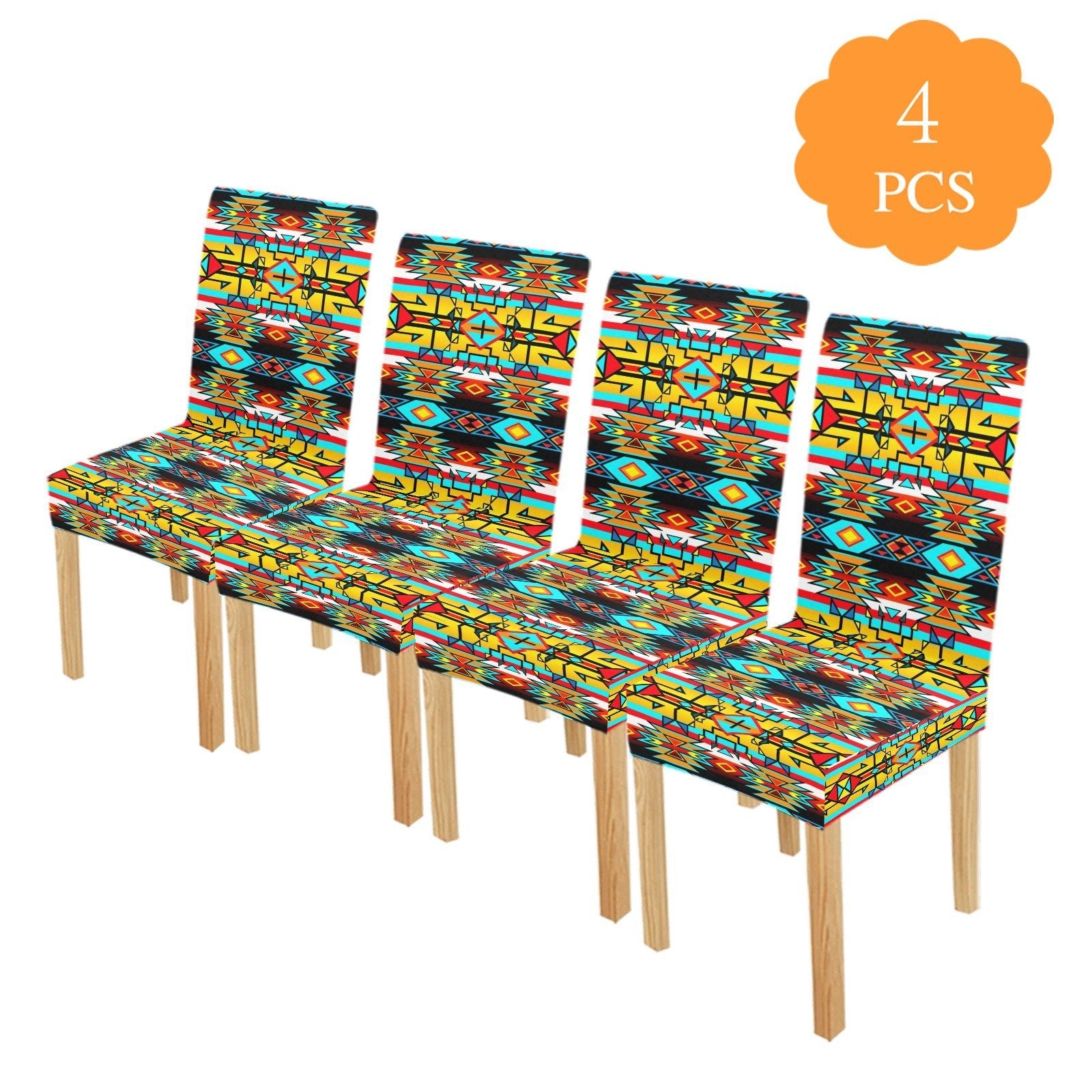 Force of Nature Twister Chair Cover (Pack of 4) Chair Cover (Pack of 4) e-joyer 