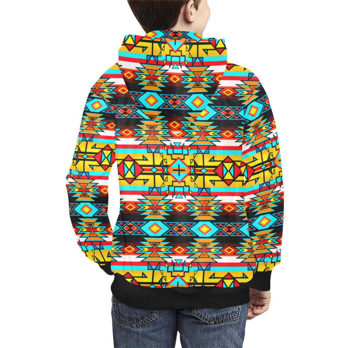 Force of Nature Twister Kids' All Over Print Hoodie (Model H38) Kids' AOP Hoodie (H38) e-joyer 