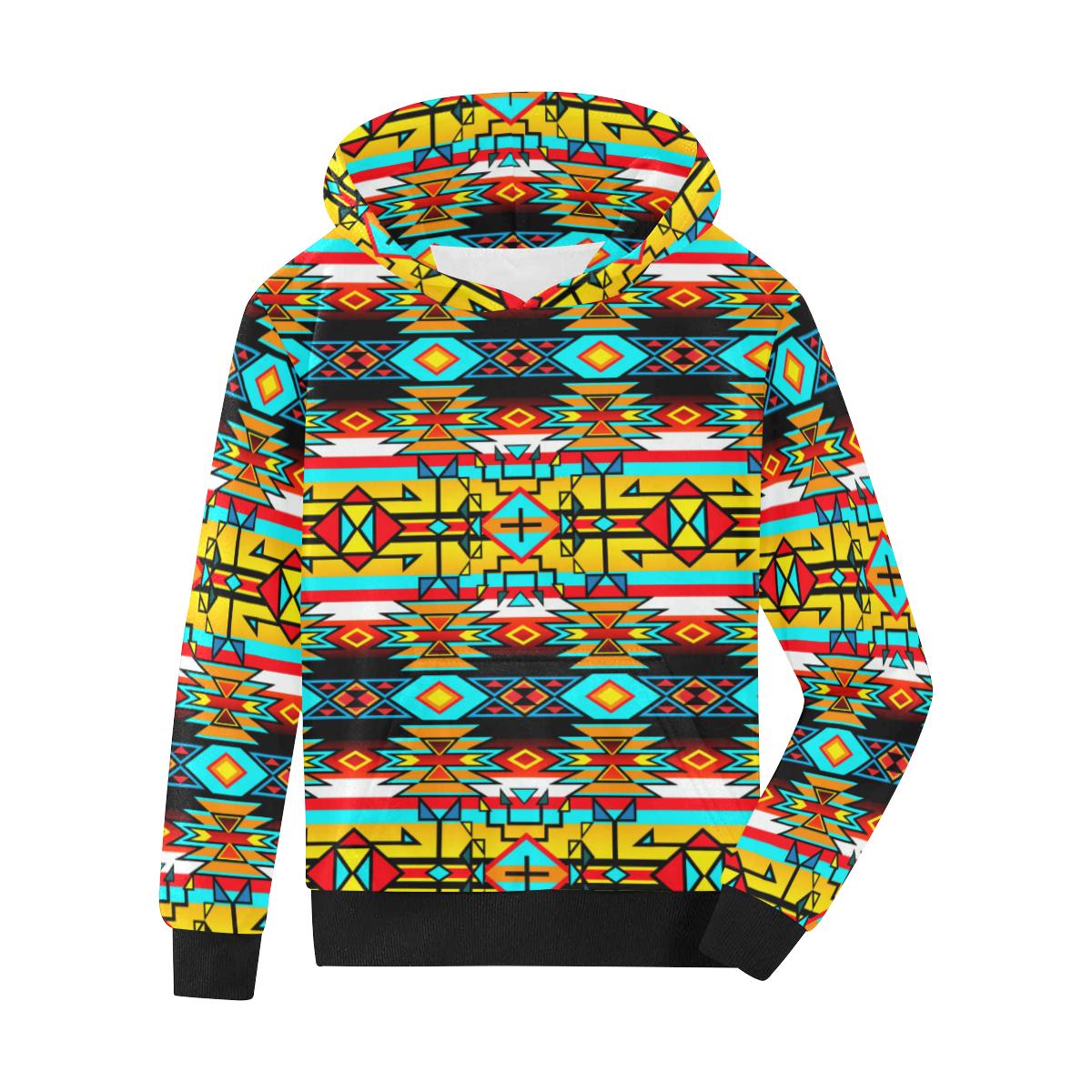 Force of Nature Twister Kids' All Over Print Hoodie (Model H38) Kids' AOP Hoodie (H38) e-joyer 