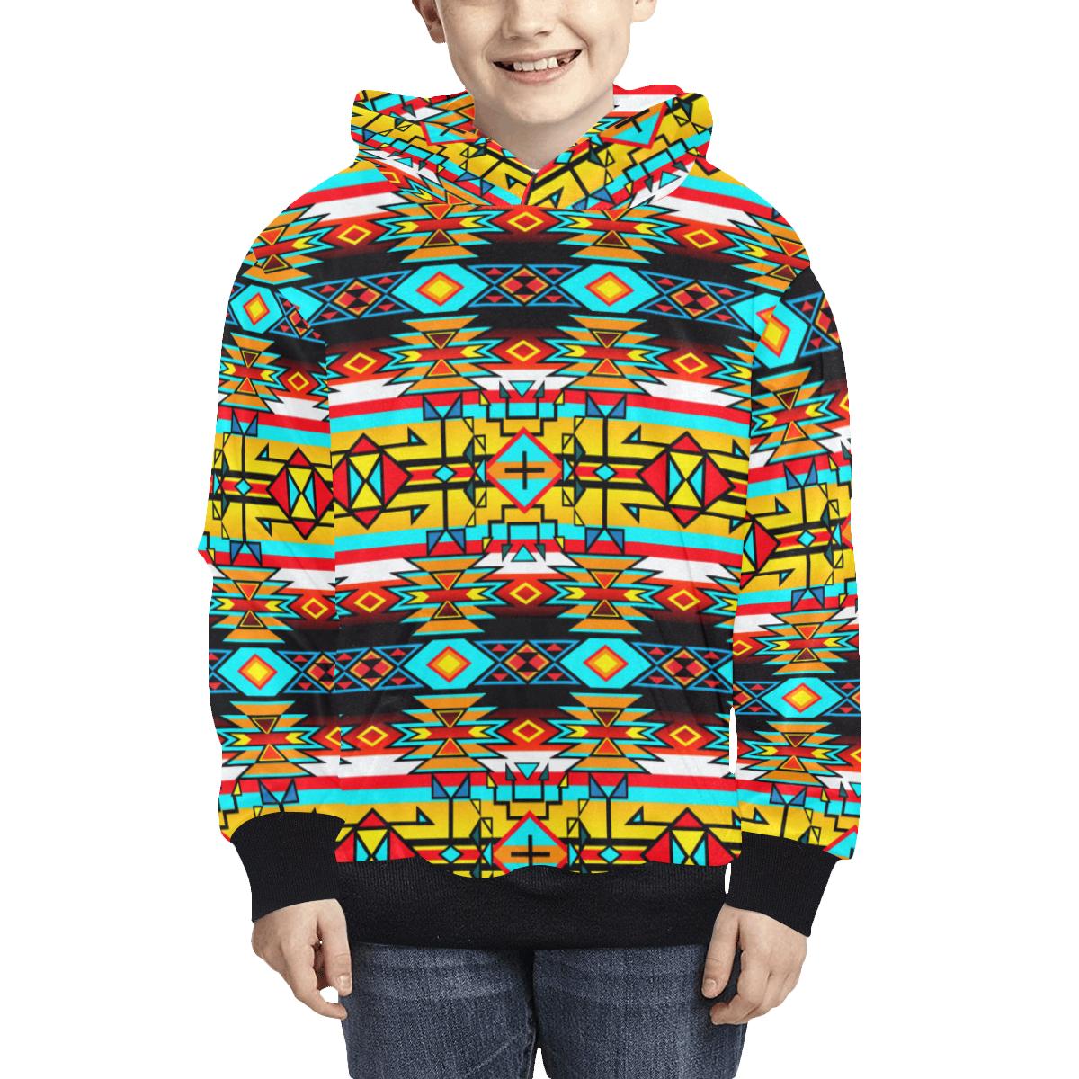 Force of Nature Twister Kids' All Over Print Hoodie (Model H38) Kids' AOP Hoodie (H38) e-joyer 