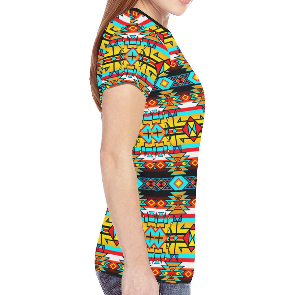 Force of Nature Twister New All Over Print T-shirt for Women (Model T45) New All Over Print T-shirt for Women (T45) e-joyer 