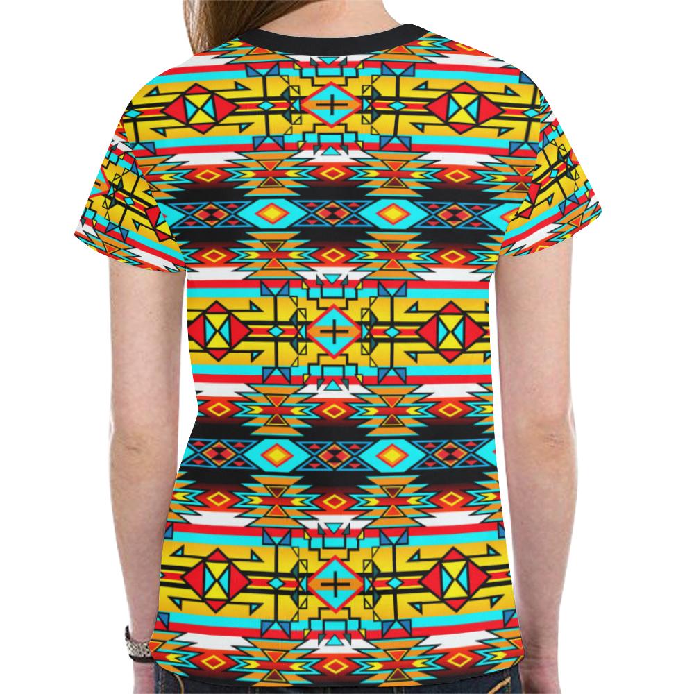 Force of Nature Twister New All Over Print T-shirt for Women (Model T45) New All Over Print T-shirt for Women (T45) e-joyer 