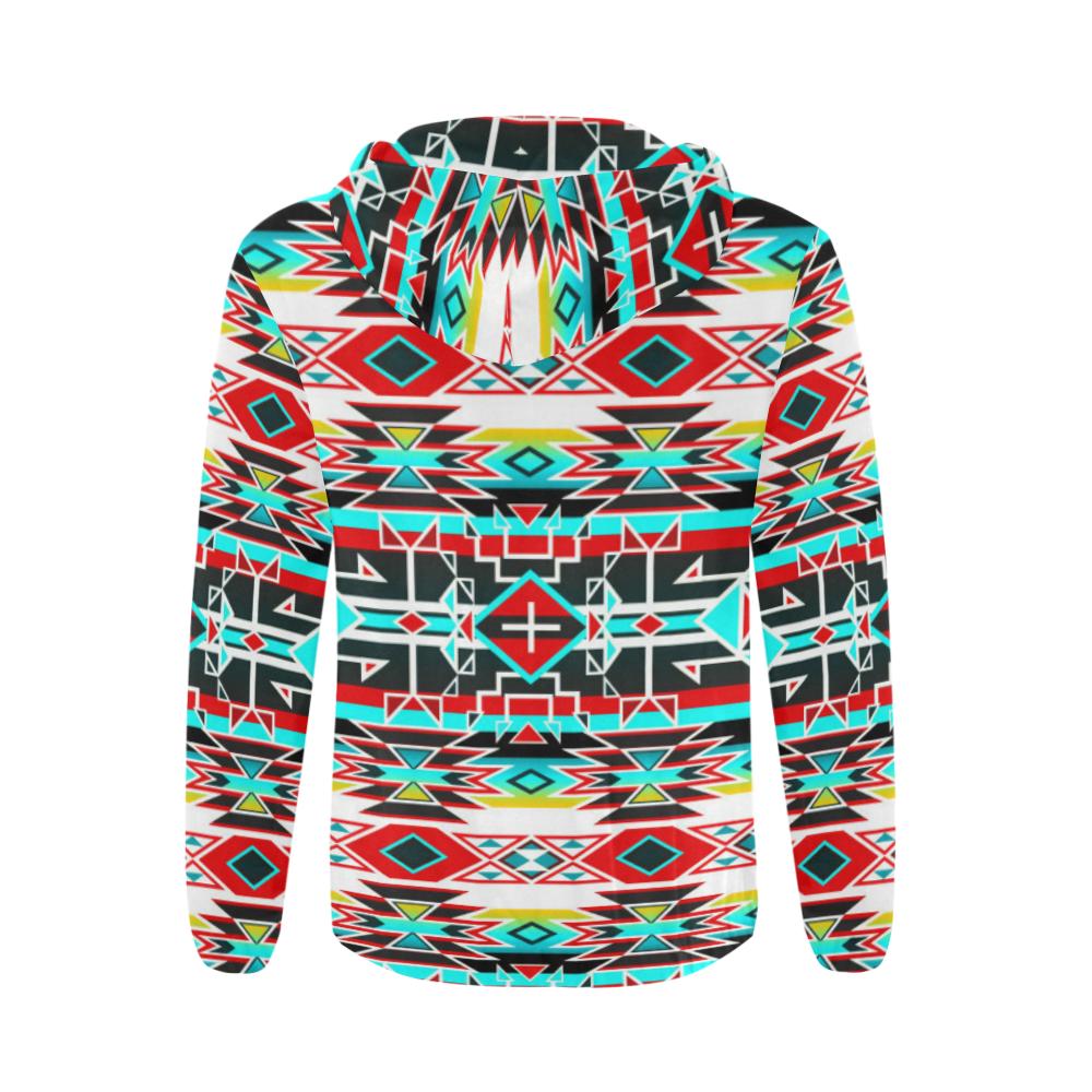 Force of Nature Windstorm All Over Print Full Zip Hoodie for Men (Model H14) All Over Print Full Zip Hoodie for Men (H14) e-joyer 