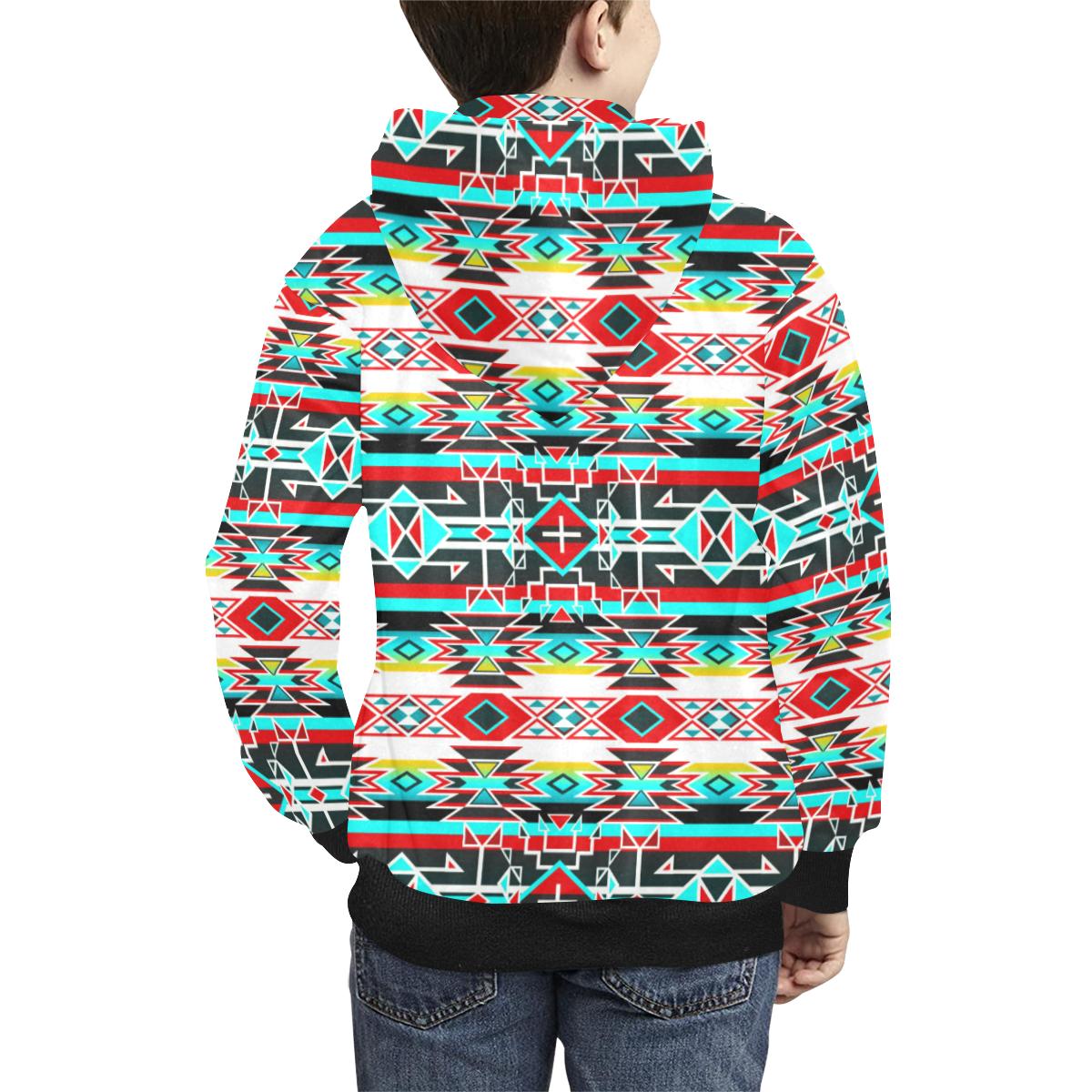 Force of Nature Windstorm Kids' All Over Print Hoodie (Model H38) Kids' AOP Hoodie (H38) e-joyer 